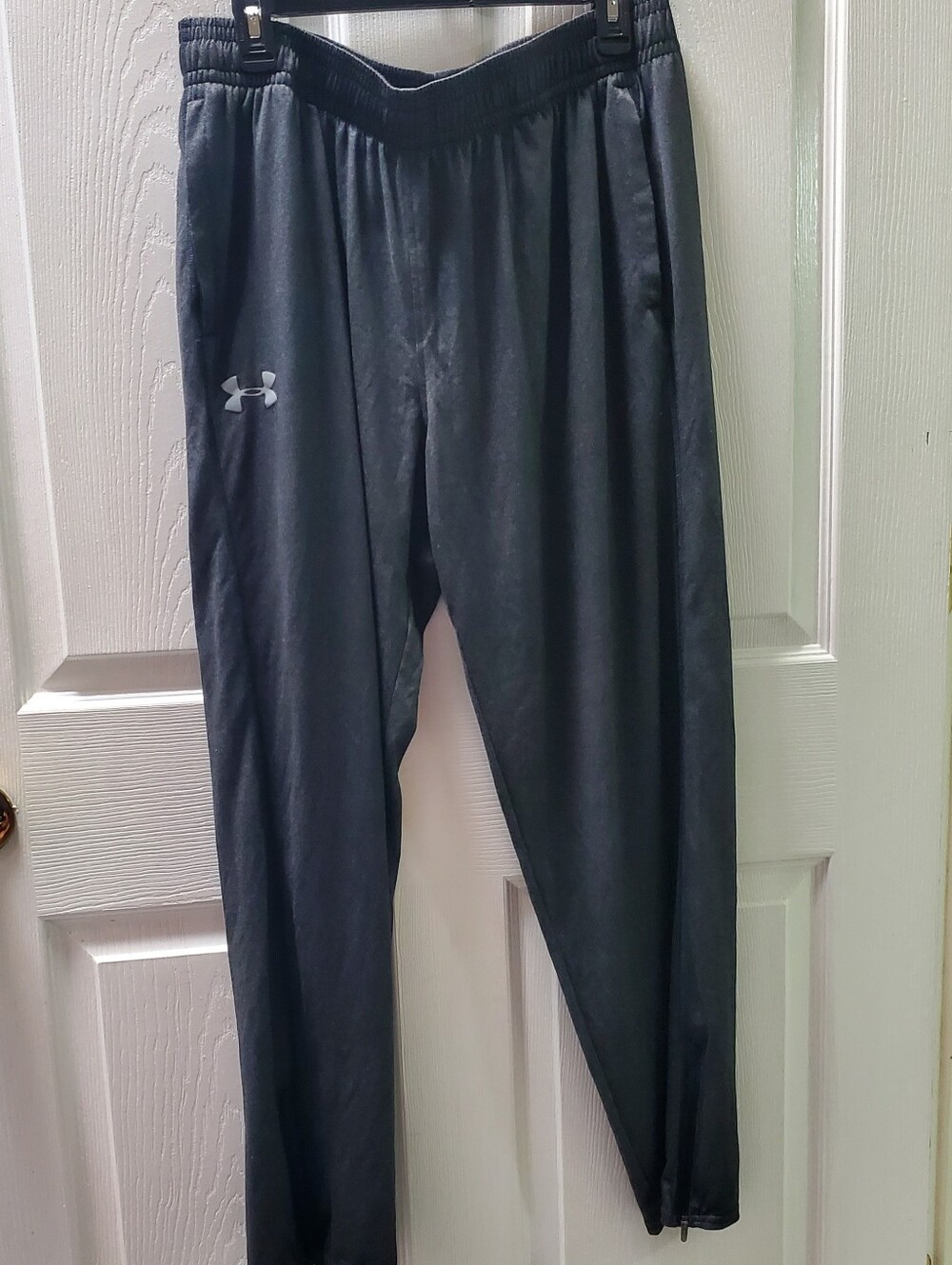 Under Armour Black/Dark GREY HeatGear Elastic Waist Training Pants